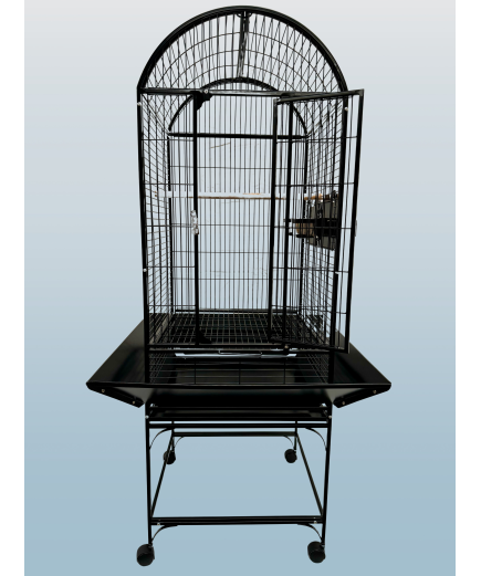 Parrot-Supplies Alabama Dome Top Parrot Cage Black